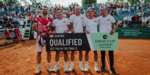 csm Davis Cup OEsterreich Belgien Wien Jubel Rodionov Miedler Oberleitner Neumayer Schwaerzler 1 7